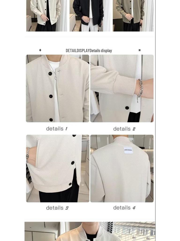 2025 Men's Casual Workwear Jacket - Trendy Spring/Autumn Fashion