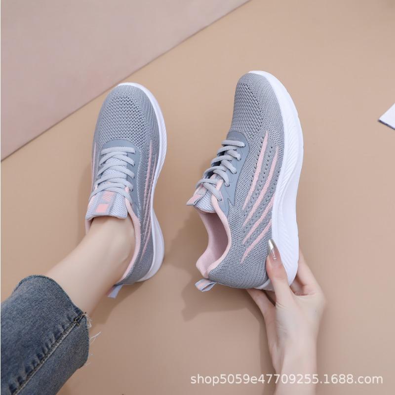 Fashion Women's Lightweight Running Shoes Summer Breathable Lace-Up Gym Walking Training  Cushioned Sole Non Slip Fatigue Relief Casual