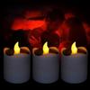 Solar Tea Lights Outdoor 6 Pieces Reusable Decorations Flameless LED Candles For Garden Camping Home Yard Pathway Balcony