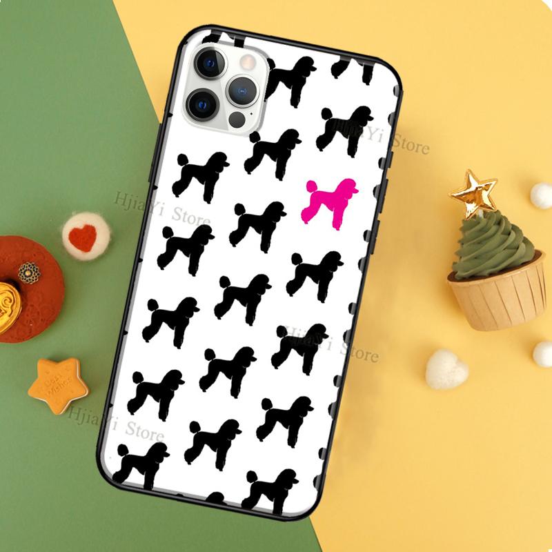 Cure Cartoon Poodle Coque Phone Case For iPhone 11 14 12 Pro Max 13 Pro XS MAX 6 7 8 Plus 5S SE 2020 X XR Cover
