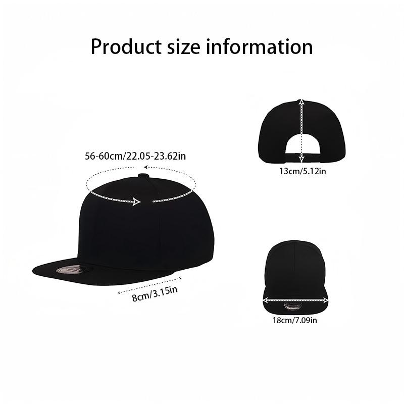 Spring and Summer Simple Baseball Cap Street Style Unisex Breathable Adjustable Flat Brim Hat