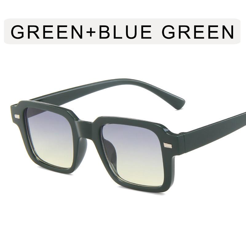 Box Meter Lunettes de soleil cloutées pour femmes, lunettes de soleil rétro pour hommes, lunettes de soleil photo minimalistes, accessoire de mode, non polarisées