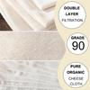 5 Pieces Cheese Filter Cloth – Unbleached Pure Cotton, Reusable, 50x50 Cm – For Filtering Milk, Juice, Yogurt, Nut Milk, Kombucha