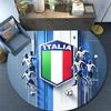Italy National Football Team Round Area Rug,Carpet Rug for Living Room Bedroom Sofa Playroom Decor,Non-slip Floor Mat