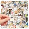 77 Adorable Cartoon Cat Waterproof Stickers for Laptop, Journal, or Phone Decoration