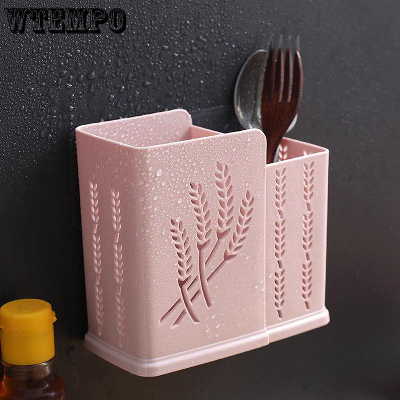 Chopsticks Basket Wall Mounted Chopsticks Storage Rack Chopsticks Box Household Kitchen Spoon Storage Rack