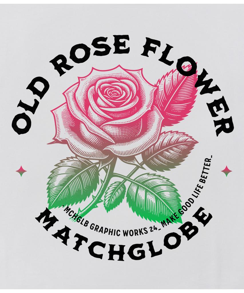 MATCHGLOBE Rose Circle Crop Top (White)