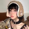 Lovely Knitted Tie EarMuffs for Women and Kids Ear Warmer Headband for Winter Christmas New Year Gifts