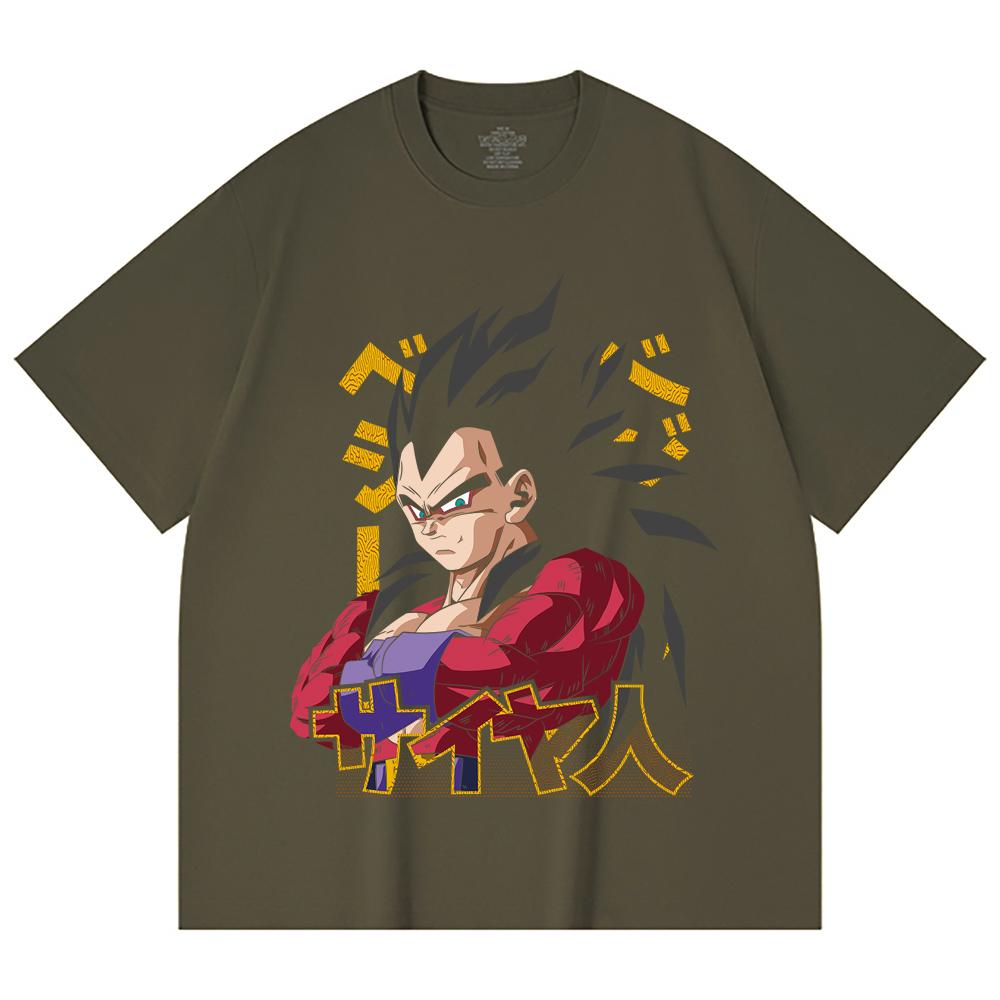 230 Gsm 100% Cotton Dragon Ball V18 Goku Print Unisex Heavy Cotton T Shirt