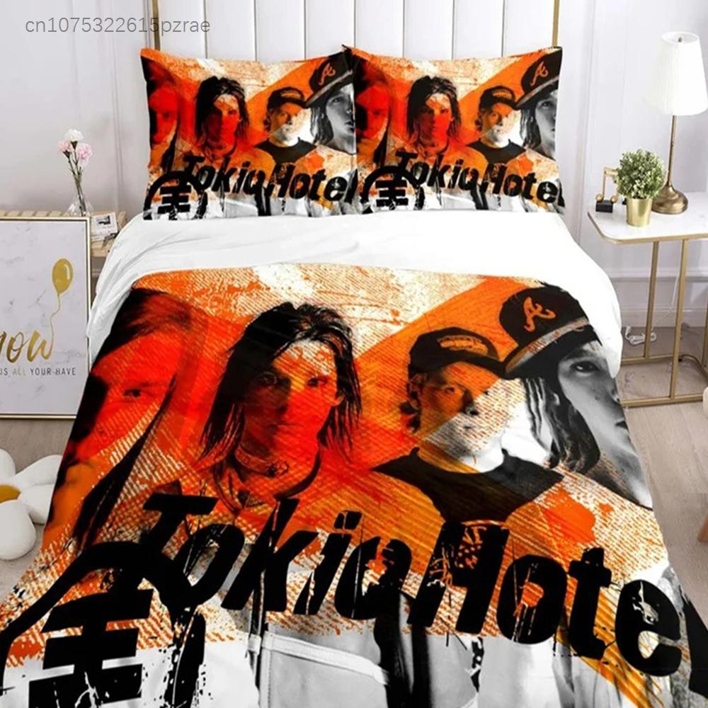 Tokio Hotel 3d Printing Rock Band All Season Duvet Cover Bedding Sets Soft Quilt Cover And Pillowcases Single Double Queen King