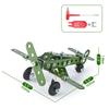 4in1 Metal Aircraft Building Blocks Model Car Truck Tank Set Screws Block DIY Assembly Toy 3D Metal Engineering Vehicle Kit Gift
