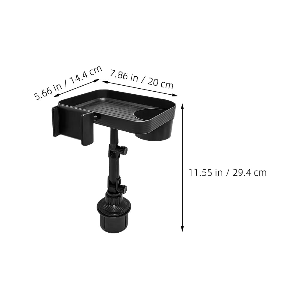 LALADEFIEE Car Cup Holder Car Food Tray Automotive Cup Holder Phone Stand Trip with Tray