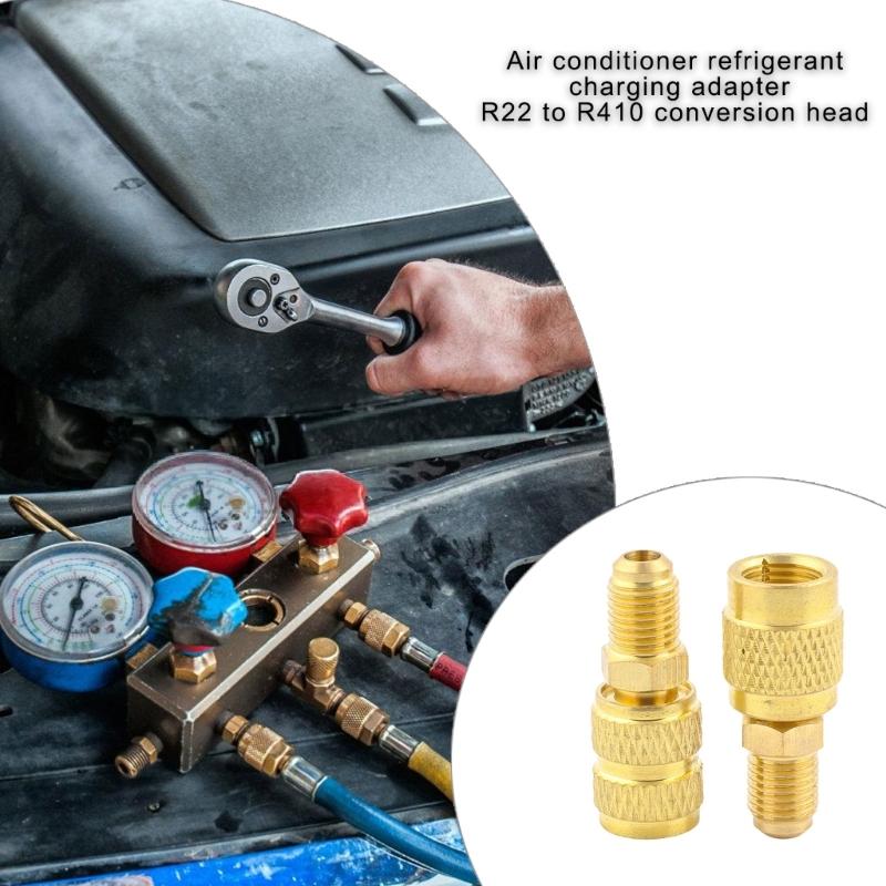Sturdy Brasses Refrigerants Adapters for Secure Conversion Between R22 and R410 in Cooling Systems