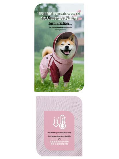 Windproof & Waterproof Dog Raincoat: Four-Legged Storm Suit for Medium & Small Dogs