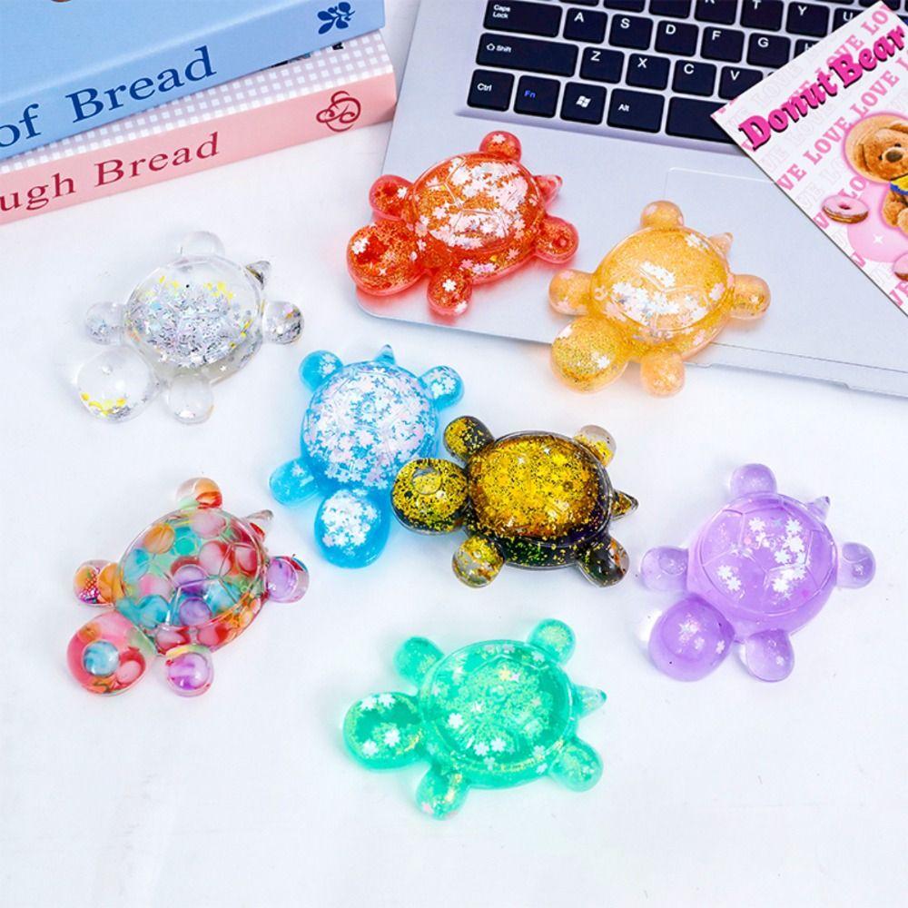 Color Turtle Figurine Micro Landscape Decor Car Interior Ornament Cartoon Fish Tank Decoration