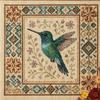 Bird Embroidery Craft Set For Adults Kids Detailed Pattern Guide Cloth Materials Art Project
