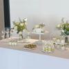 Wrought Iron Cake Stand: White Dessert Table Centerpiece for Weddings and Buffets