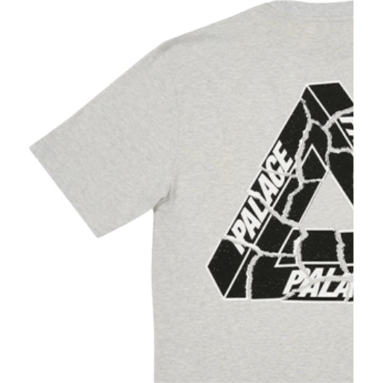 Palace Tri-Ripped T-Shirt Grey Marl Unisex Tops P25TS083