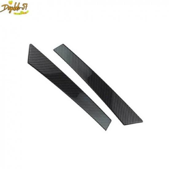 Rear Carbon Fiber Window Side Spoiler Strip Trim 2PCS For Ford Edge 2015-