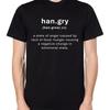 Hangry Definition T Shirt Hungry Angry Food Lover Funny Top