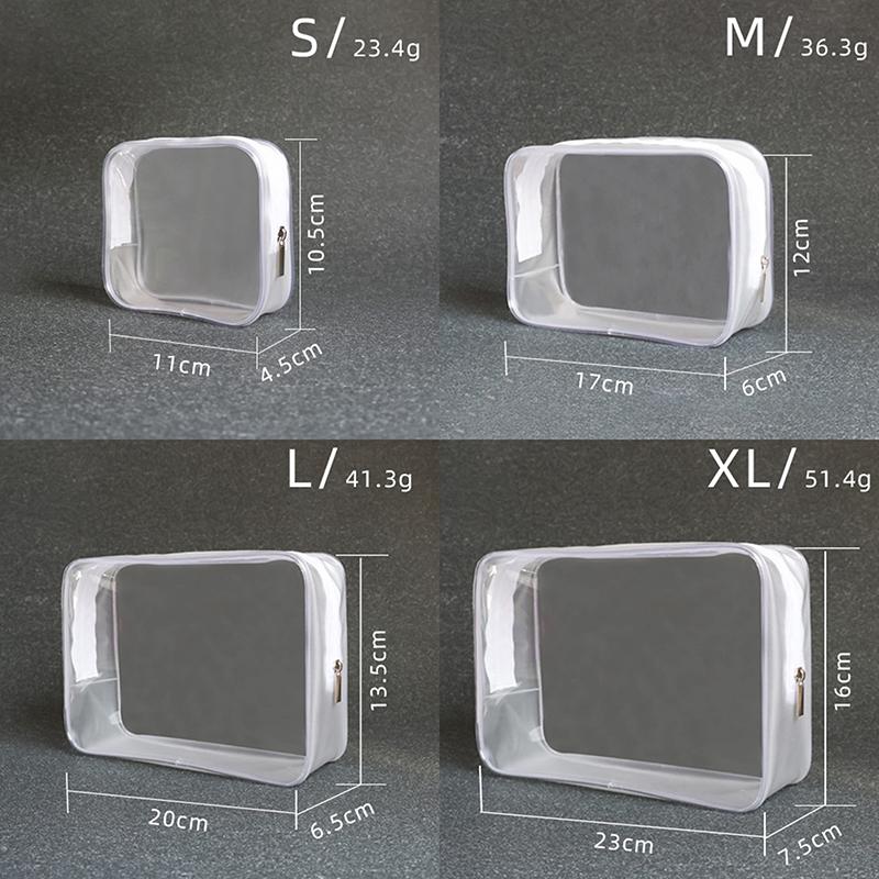 Transparent Pvc Bags Travel Organizer Clear Makeup Bag Beautician Cosmetic Bag Beauty Case Toiletry Bag Make Up Pouch Wash Bags