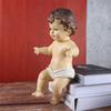 KX4B Resin Religious Nativity Figurine Little Baby Jesus Statue Ornament Christ Craft Home Decoration Gifts