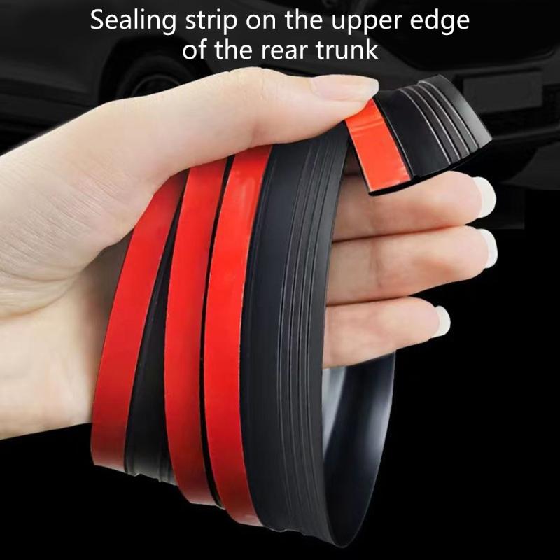 Rubber Auto Rear Trunk Seal 1.5 Meters Long For Vehicle Window Doors And Hatchback Dust Proof Noise Reduction Waterproof