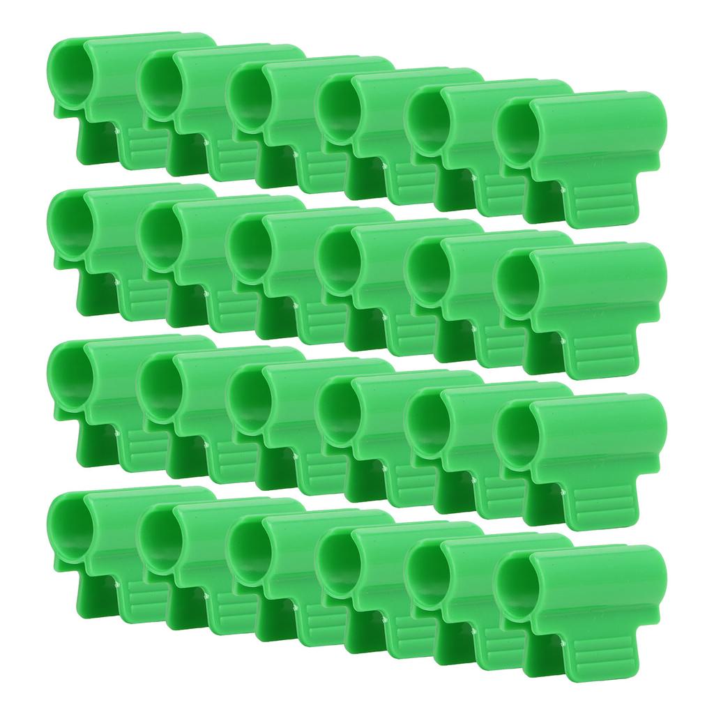 24pcs Greenhouse Clamps Single Head Row Cover Netting Tunnel Hoop Clips Insect Proof Shed Film Shading Net Rod Clips