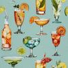 Outdoor Dekostoffe Oxford - Motiv Cocktail | Dx8422