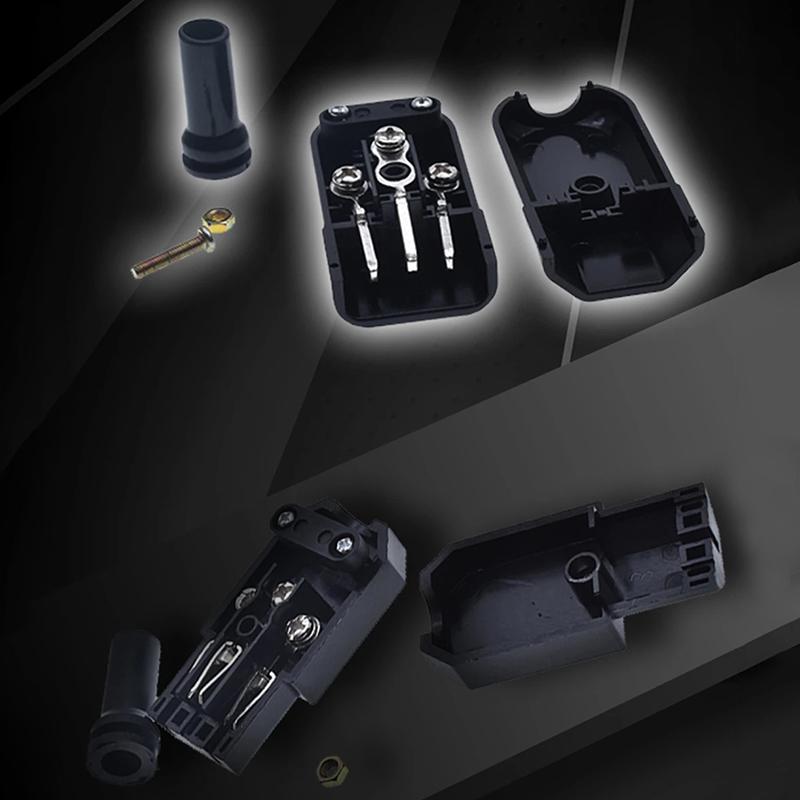 16A 250V Negru Iec Conector Mufă Cablu Drept C13 C14 Mufă Mamă Tată Conector de Alimentare Reconfigurabil Soclu AC cu 3 Pini