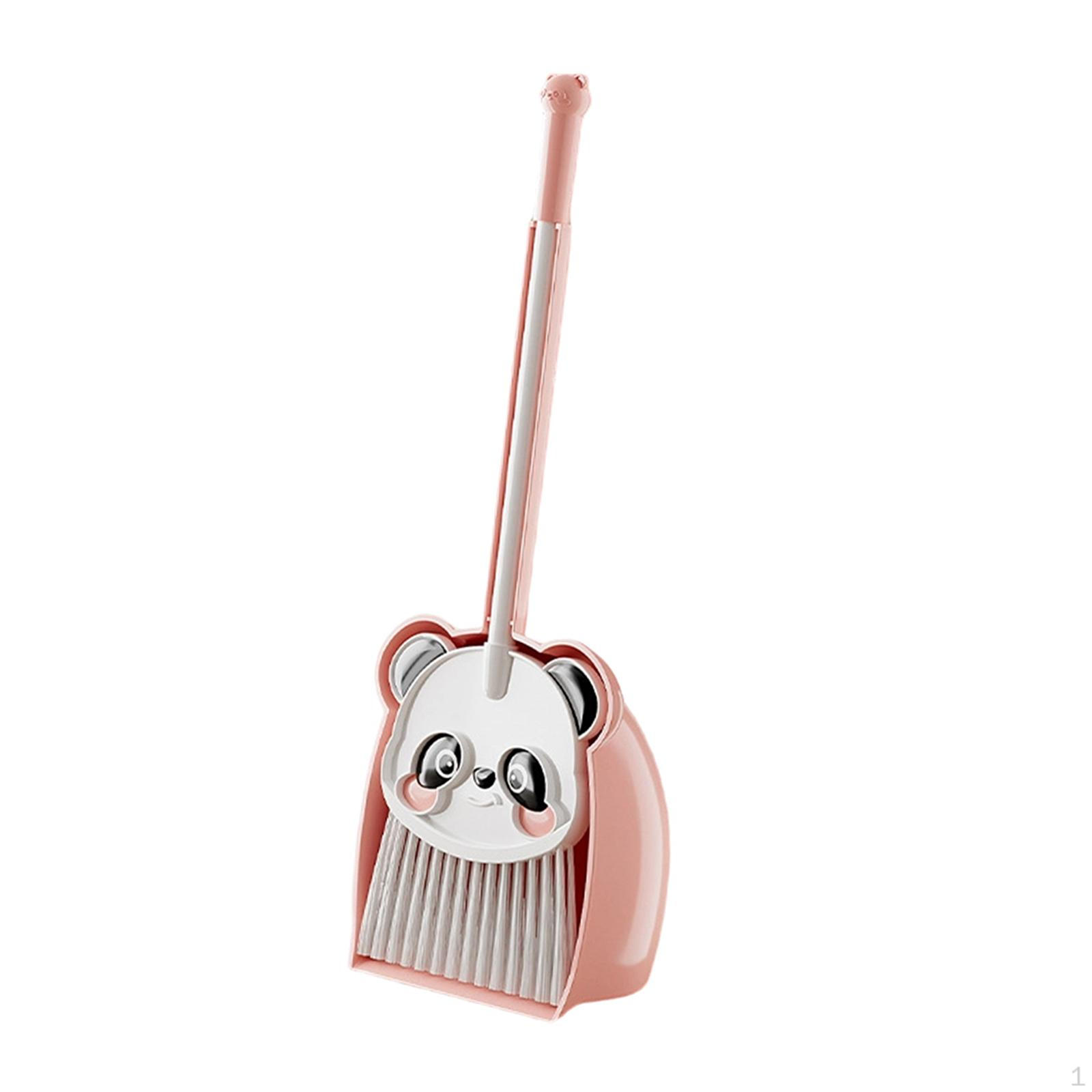 

Children s Broom And Dustpan Set - Educational Creative Cleaning for Little House розовый