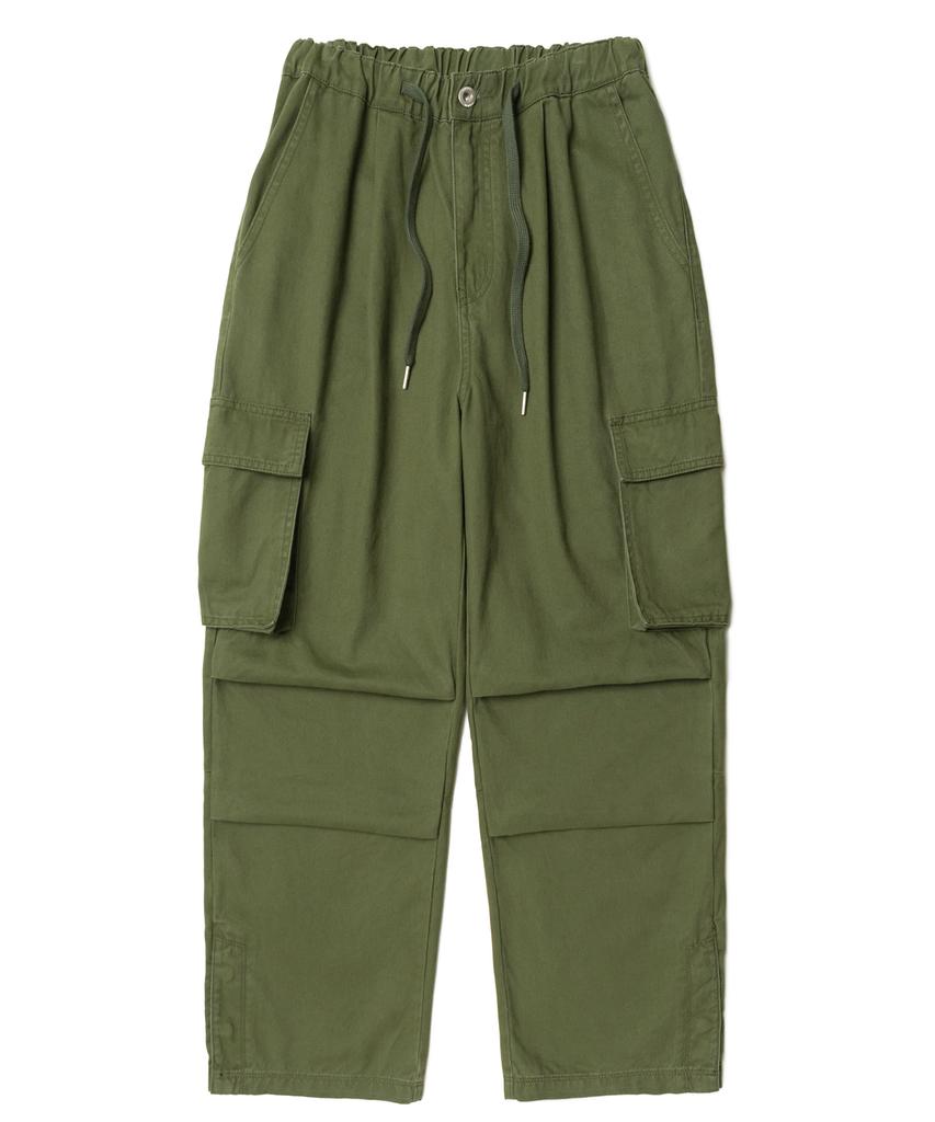 AOTT Cotton Wide Cargo Pants Khaki
