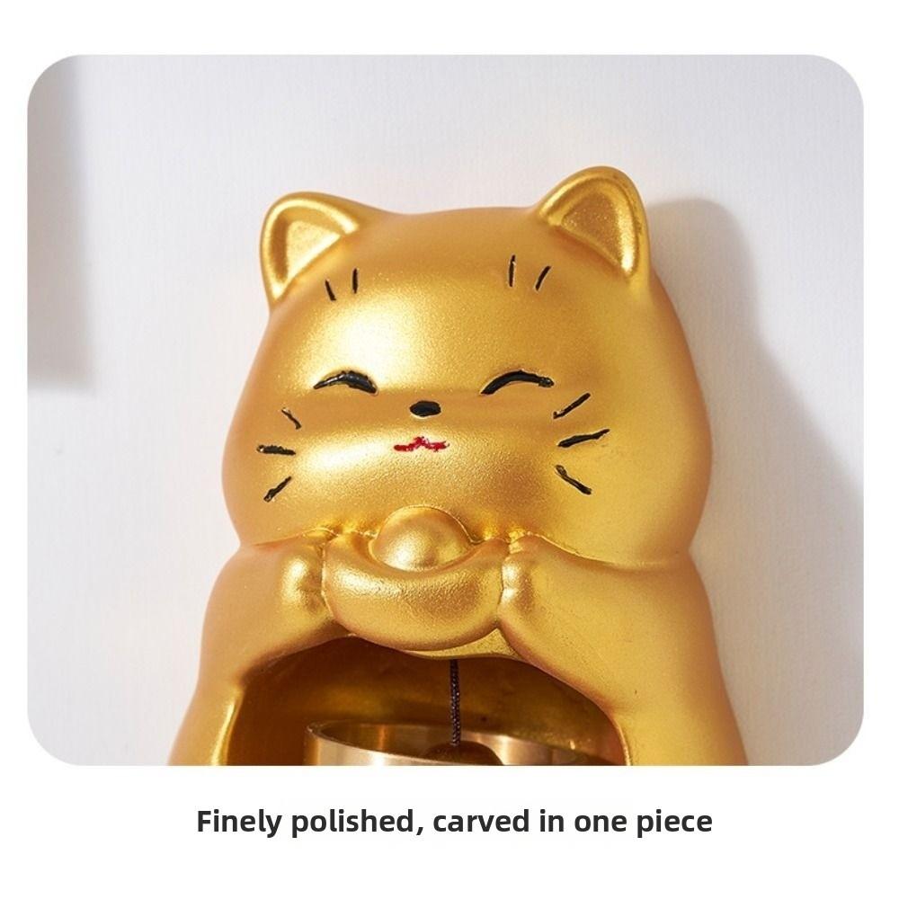 Lucky Cat Magnetic Doorbell Good Luck Animal Shaped Wind Chime Entry Reminder Bell  Bedroom