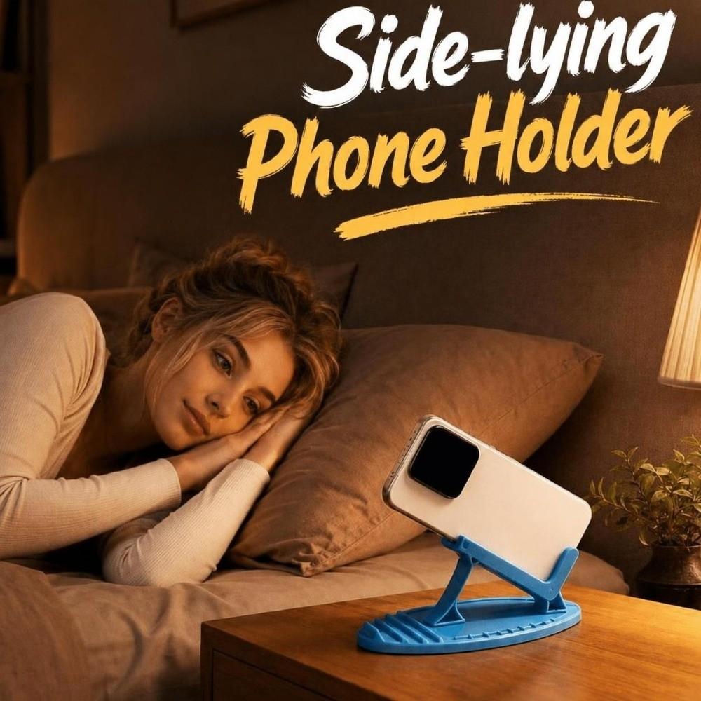 Multi-mode Side-lying Phone Holder Plastic Horizontal Phone Holder Lazy Phone Stand Bed Sofa