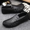 Fashion Business Mens Handmade Leather Casual Commute Driving Slip-on Shoes Luxury Soft Sole Comfy Moccasins Loafers Shoes Men