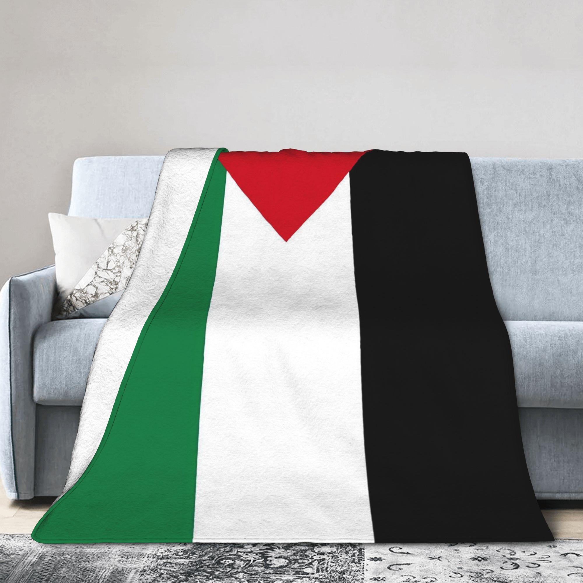 Классический палестинский черно-белый кеффия Квадратный принт Плед Фланелевый плед для дивана Кресла Софы Кровати Супер теплый Покрывало 30x40in