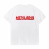 Game Mgs Metal Gear Solid Letter Print Unisexs T Shirt The Metal Solid Snake 5 V Foxhound Special Force Group Fox Hound Tshirt Tee
