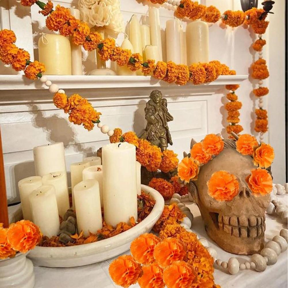 Portable Marigold Artificial Flowers