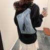 Casual Trend Large Capacity Denim Breast Bag Fanny Bag Crossbody Bag Fashion Versatile Mobile Phone Bag