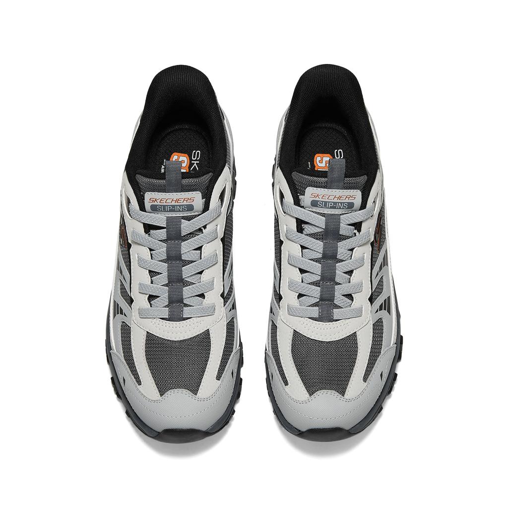 Skechers Outdoor Comfortable Versatile Shock Absorbing Durable Low Top Hiking Shoes Men hiking shoes Gray 237753C-GYOR