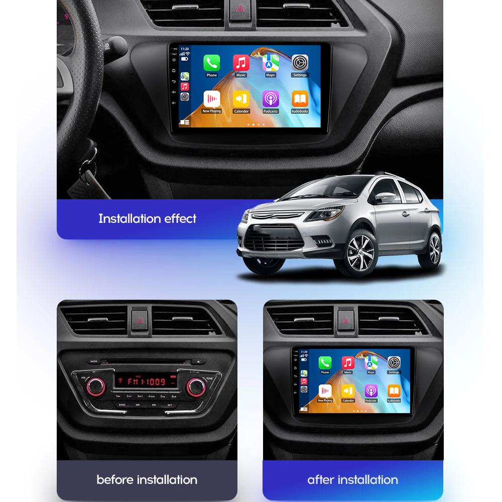 2Din Android 13 Car Radio Multimedia Video Player For Lifan X50 2015 - 2019 Navigation GPS Carplay Auto WiFi DSP BT Head Unit