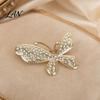 Elegant Butterfly Jewelry Rhinestone Brooch for Women, Shape Lapel Pin Non-fading Clip, Sweater Cardigan Coat Suit Scarf Accessories Long-lasting