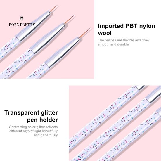 Beauty Nail Liner Nails Ornaments Pensel Bruk Artwork Making DIY