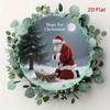 Metal Wall Sign Magic Deer Christmas Art Home Decor 20x20 Cm
