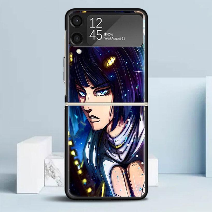 

JoJo Adventure Бруно Буччеллати Черный Чехол для Samsung Galaxy Z Flip 7 6 5 4 3 5G Чехол для Телефона Flip7 Flip6 Flip5 Flip4 Flip3 Patt Samsung Z Flip 7