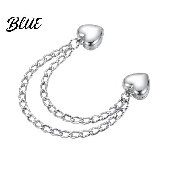 Clothes Shaping Accessories Adjustable Alloy Leg with Clips Magnetic Trouser Chain Reusable Fasteners Cuff Folders No Damage Buckle for