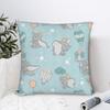 Dumbo Flying Elephant Square Pillowcases Polyester Living Room Cute Cartoon Cushion Cover Creative Decor Pillow Cover 45*45