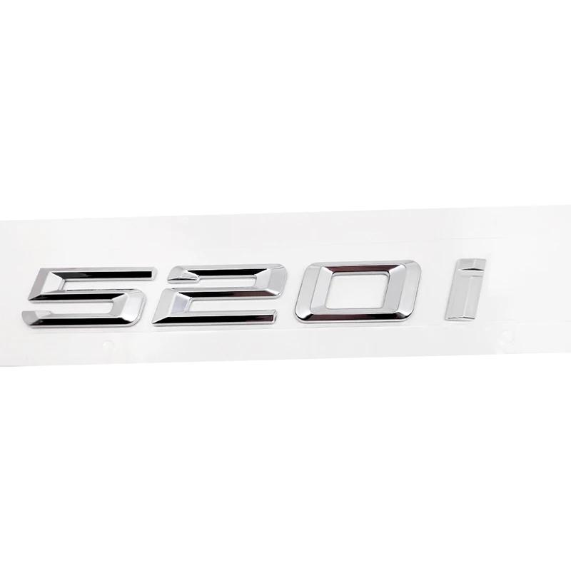 ABS Car Rear Trunk Letters Logo Badge Emblem Sticker For BMW 5 Series 520i 525i 528i 530i 535i 540i 523i E39 E60 E61 F10 F11 G30