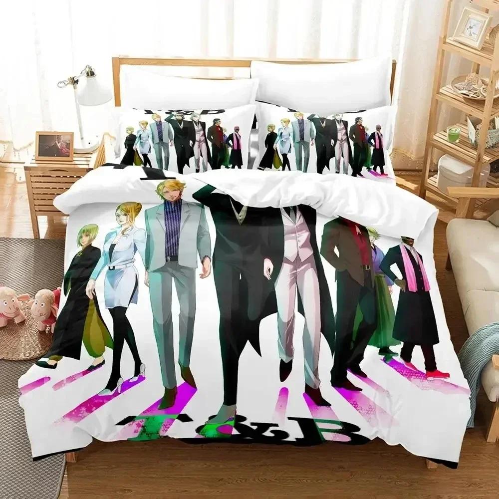 

3D Anime Tiger & Bunny Bedding Set Duvet Cover Bed Set Quilt Cover Pillowcase Comforter king Queen Size Boys Adult Bedding Set 70x133cm 2pcs
