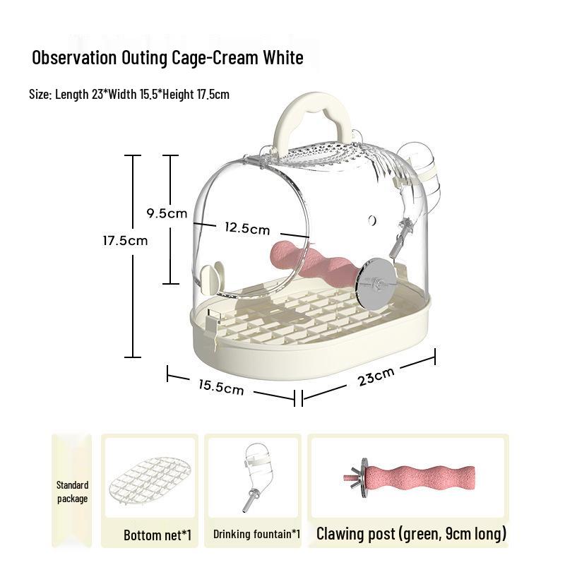 Colivie de călătorie pentru papagali: Transparent, Portabil, High-End pentru Nimfe & Peruşi